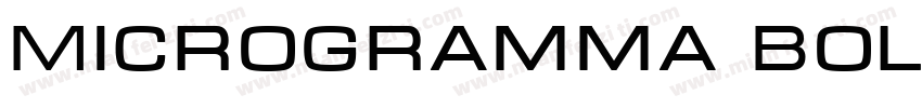 Microgramma Bold Extended字体转换